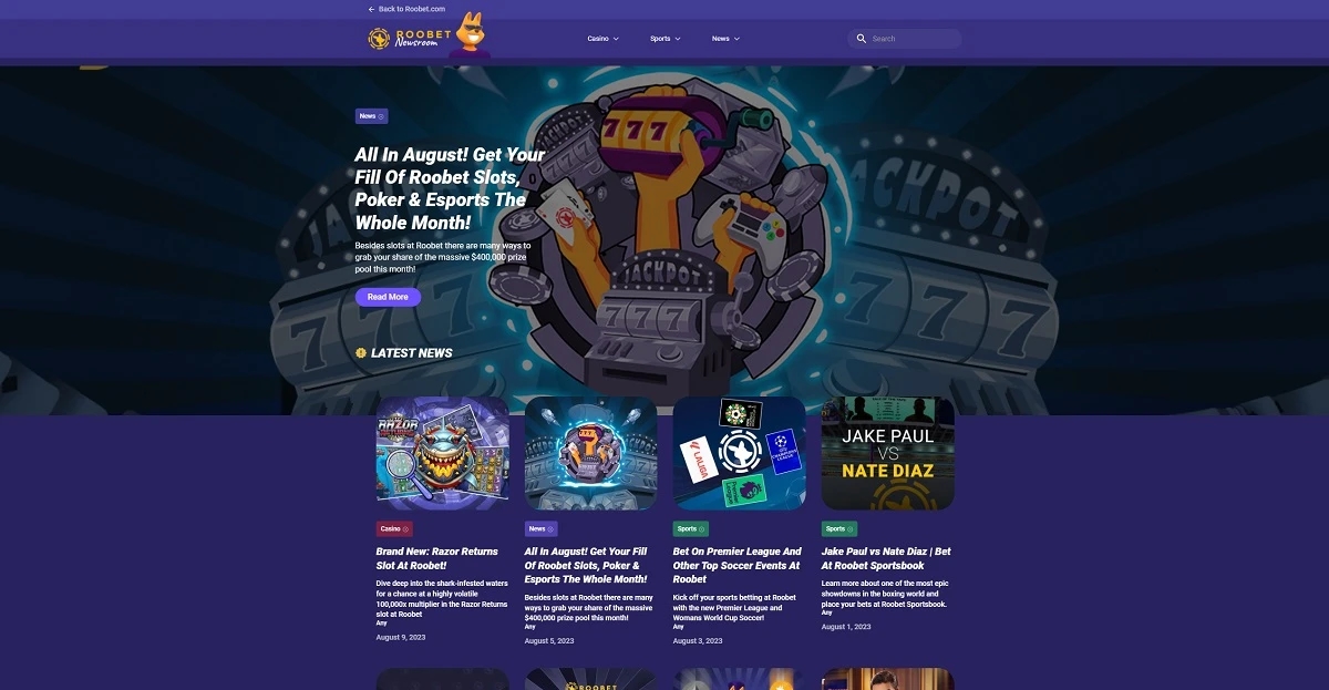 Roobet Casino : Codes Promo Exclusifs à Découvrir